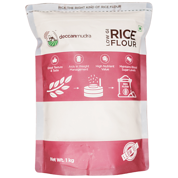 Buy Deccan Mudra Rice Flour Low GI, Rich In Nutrients Online at Best