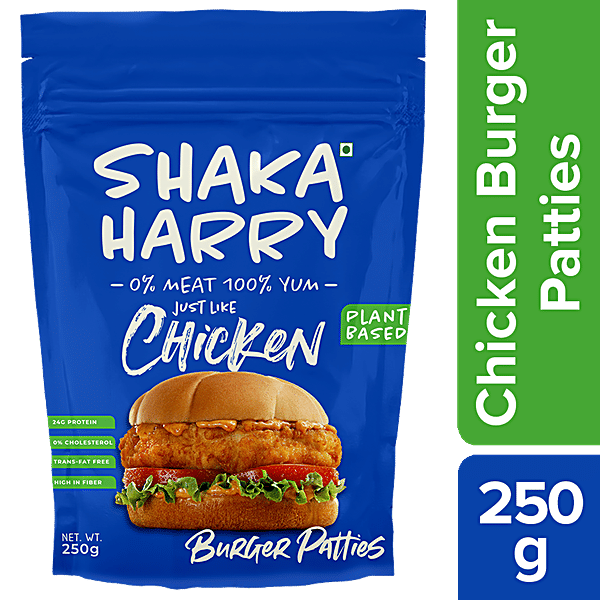 Buy Shaka Harry Just Like Chicken Burger Patties 0 Meat, Rich In