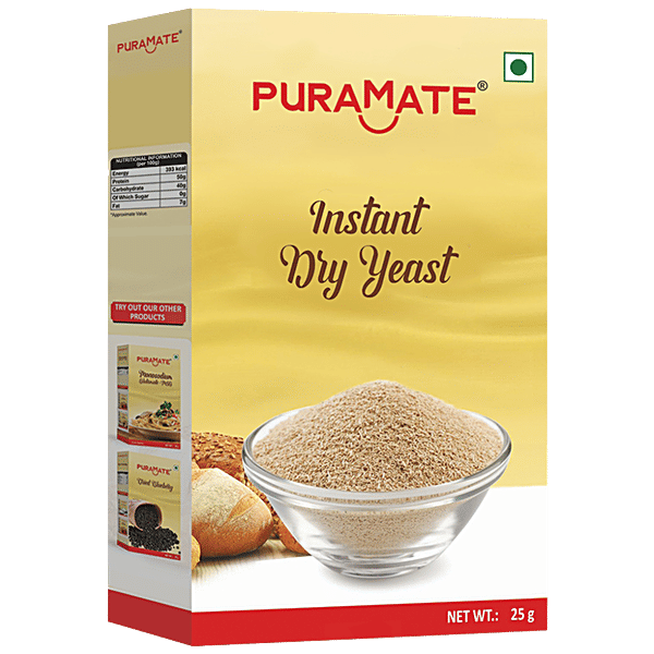 Buy Puramate Instant Dry Yeast Makes Bread Soft & Fluffy Online at