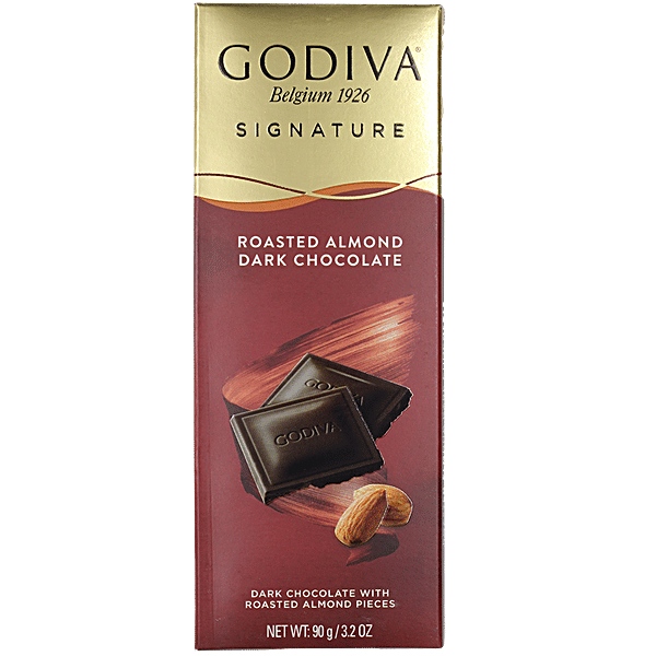 Buy Godiva Roasted Almonds Dark Chocolate Bar Rich Flavour, Superior Taste Online at Best