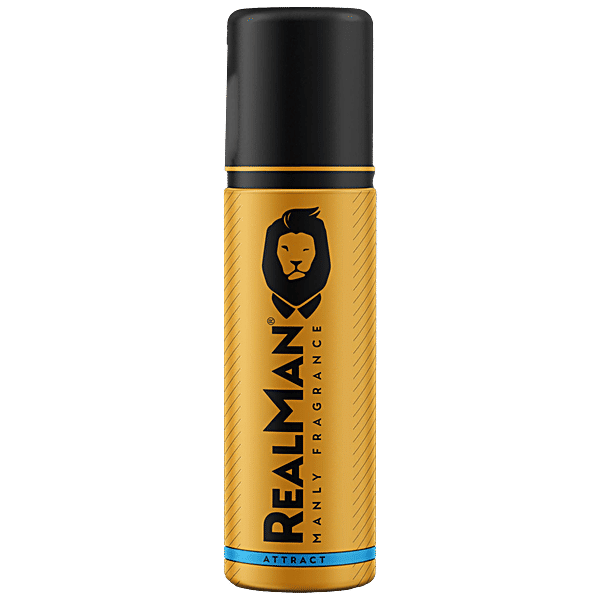 Buy REALMAN Real Man Deodorant Body Spray Attract, Intense Sensual