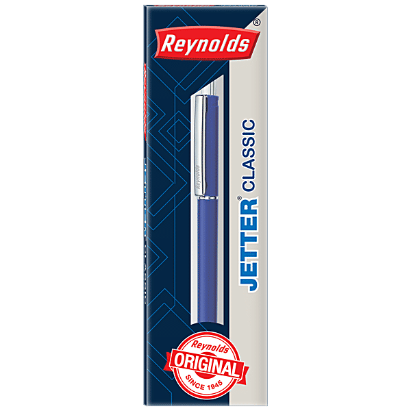 Buy Reynolds Jetter Classic Ball Pen Easy To Hold, Smooth To Write, Blue Online at Best Price