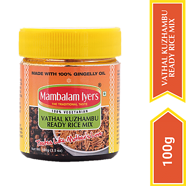 Buy Mambalam Iyers Vathal Kuzhambu Ready Rice Mix - Easy To Digest ...