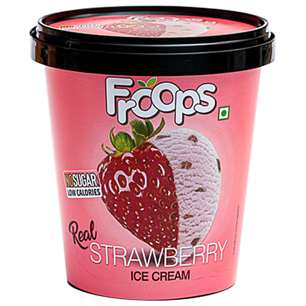 Buy Froops Real Strawberry Ice Cream Rich, Creamy, No Sugar, Low In
