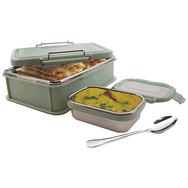 Buy Jaypee Stainless Steel Lunch Box With PU Insulation Olive Green