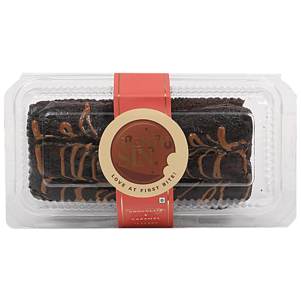 Buy EIGHTH SIN Tea Cake Chocolate & Caramel, Delightfully Smooth & Delicious Snack Online at