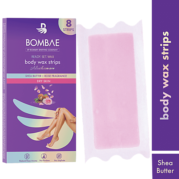 Buy Bombay Shaving Company Body Wax Strips For Dry Skin Online at