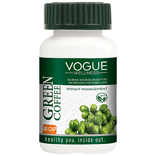 Buy Vogue Wellness Green Coffee Capsule For Weight Manage, Increases Metabolism & Burns Fat