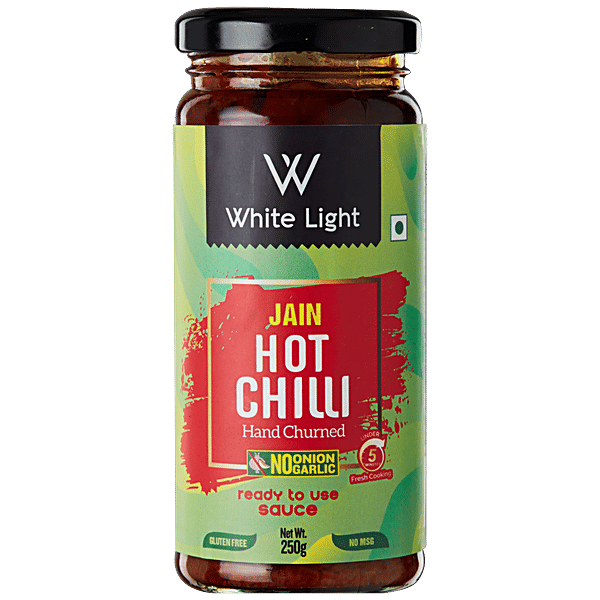 Buy White Light Jain Hot Chilli Sauce No Onion & Garlic,Authentic