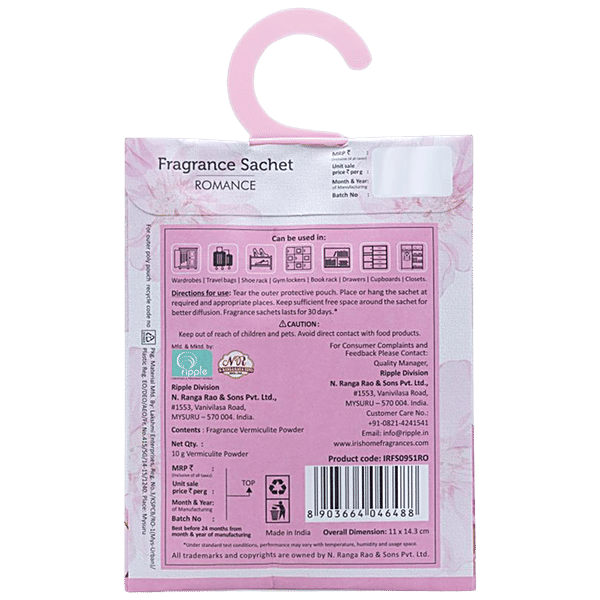 Buy IRIS Fragrance Sachet Romance Floral Fragrance Online at Best