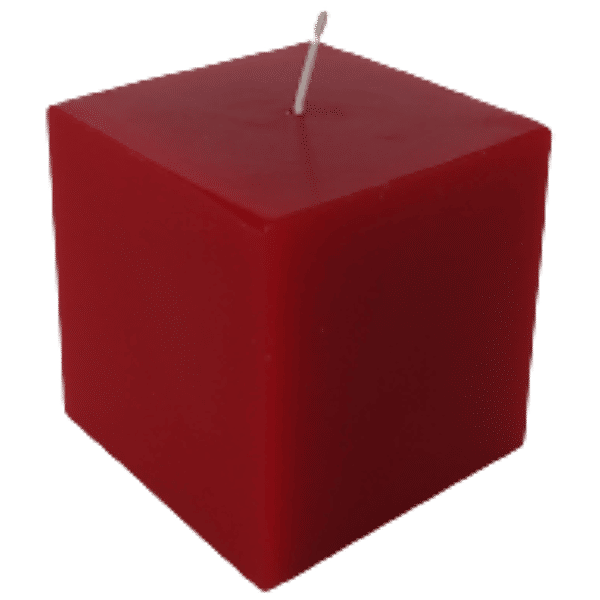 Buy VC Square Pillar Candle Scented, ToxinFree, For Home Decor, Red