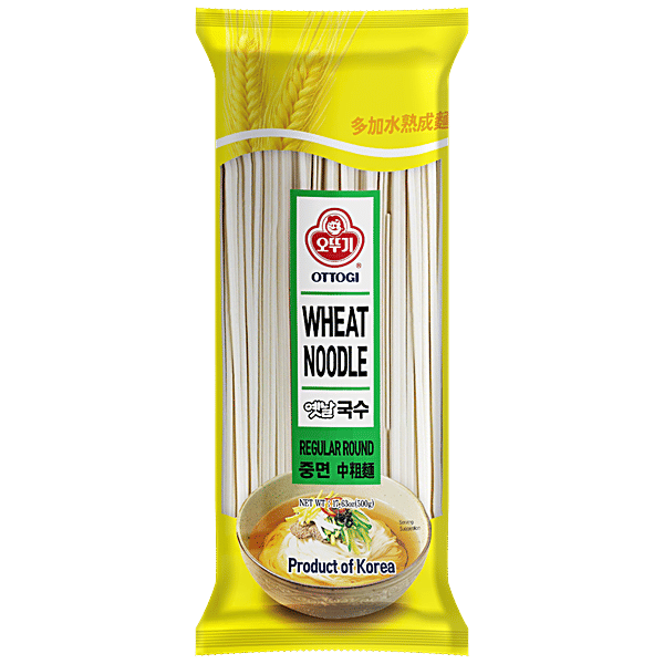 Buy Ottogi Wheat Noodles Regular Round, Organic, Rich In Flavour