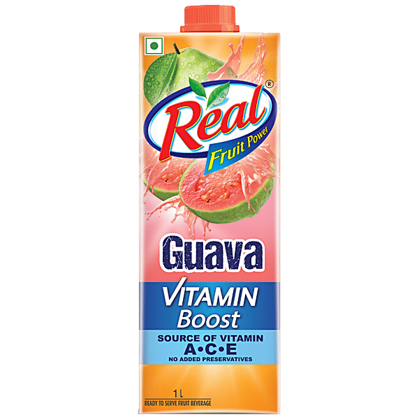 Buy Real Fruit Power Guava Juice Vitamin Boost, Refreshing Drink, No