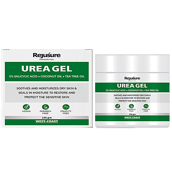 Buy Rejusure Urea Gel With 1 Salicylic Acid + Coconut Oil + Tea Tree