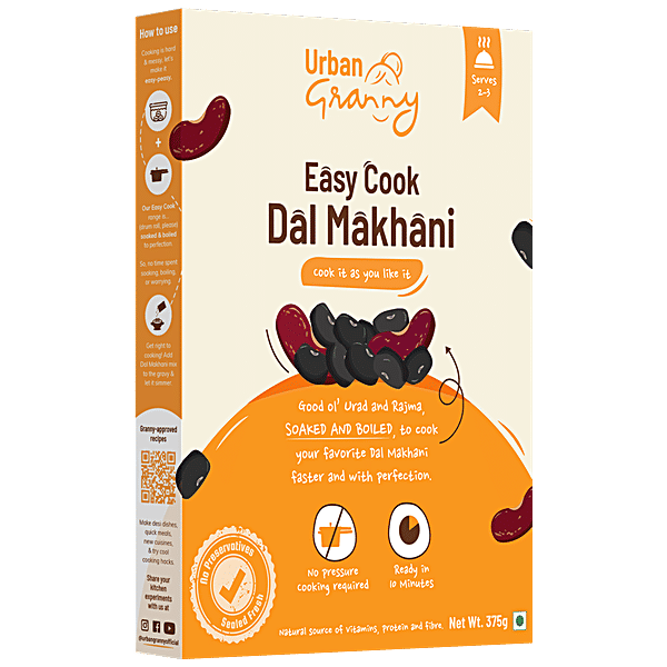 Buy Urban Granny Easy Cook Dal Makhani PreSoaked & Boiled, No