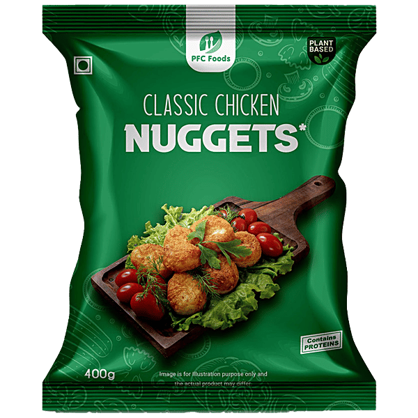 Buy PFC Foods Plant Based Chicken Nuggets Classic, Protein Rich