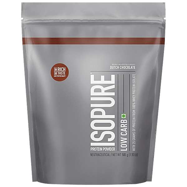 Buy Isopure Low Carb Whey Protein Isolate Powder Drink Mix Dutch Chocolate, Provides Energy