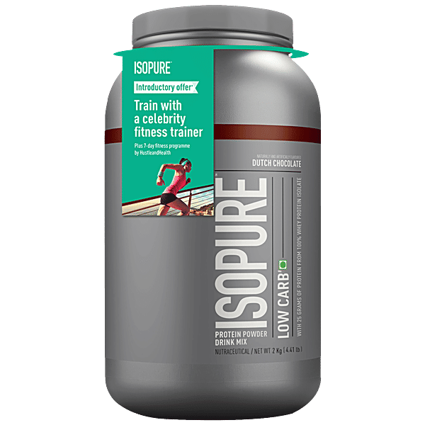 Buy Isopure Low Carb Whey Protein Isolate Powder Drink Mix Dutch Chocolate, Provides Energy