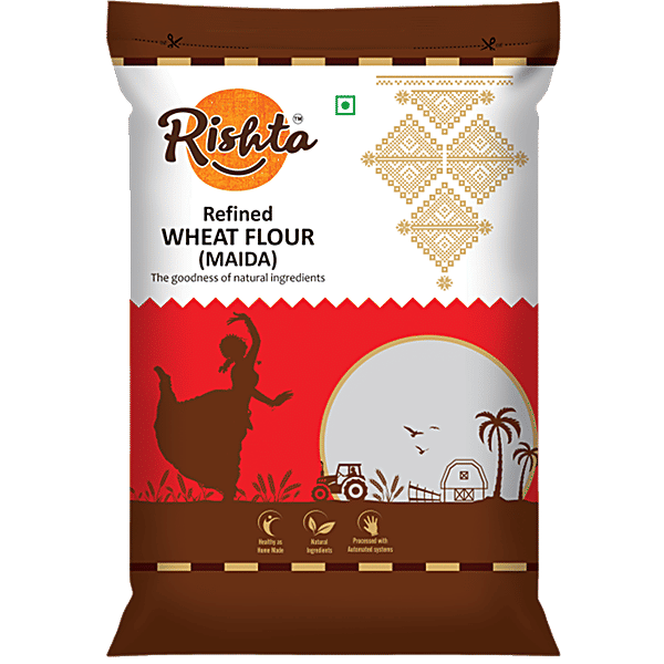 Buy Rishta Refined Wheat Flour/Maida Premium, Natural & Healthy, No