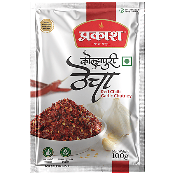 Buy Prakash Kolhapuri Thecha/Red Chilli Garlic Chutney Hot & Spicy