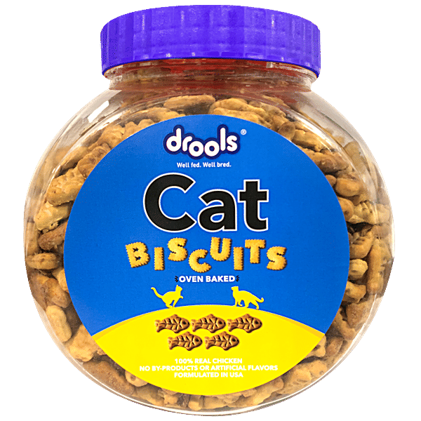 Buy Drools Cat Biscuits With Real Chicken Oven Baked, Treats, Crispy