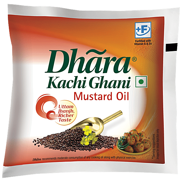 Buy Dhara Kachi Ghani Mustard Oil - Cold Pressed Sarson Ka Tel Online ...