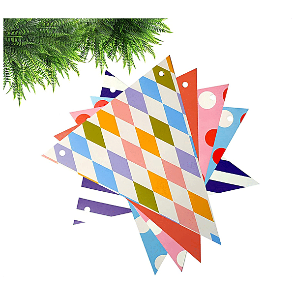 CherishX Bunting Flags Banner - For Birthday Party Decorations,  Multicolour, 1 pc