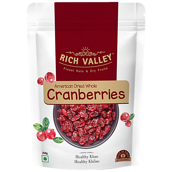 Buy Rich Valley American Whole Dried Cranberries Prevents UTI Online