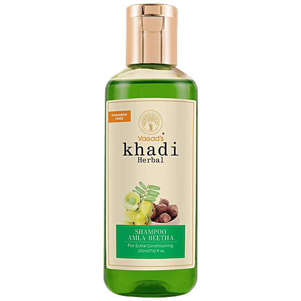 Buy Vagad's khadi Herbal Amla Reetha Shampoo Extra Conditioning, For