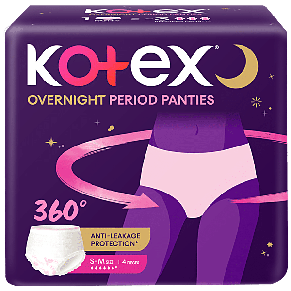 Buy Kotex Overnight Period Panties - 360 Degree Anti-Leakage