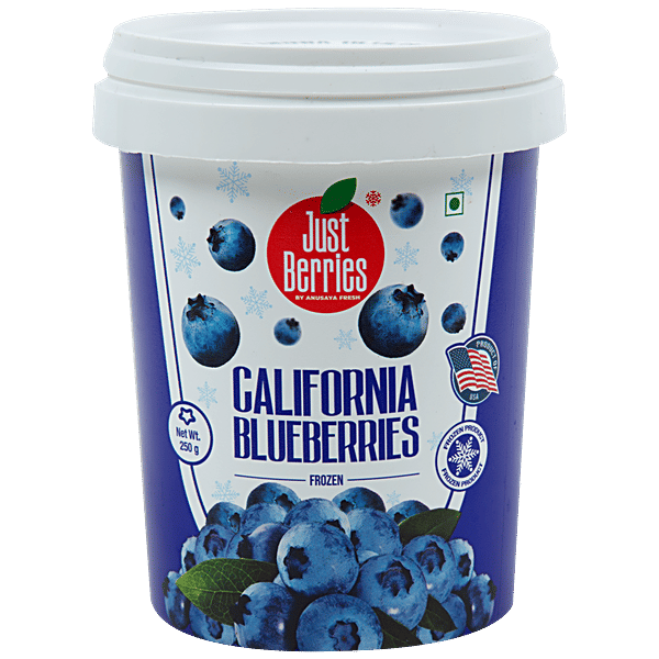 Buy JUST BERRIES Frozen California Blueberries Rich In Antioxidants & Minerals Online at Best