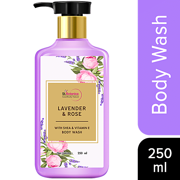 Buy StBotanica Lavender & Rose Body Wash With Shea & Vitamin E