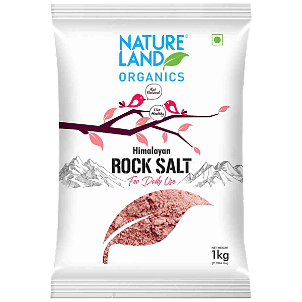 Buy Natureland Organics Himalayan Pink Rock Salt For Daily Use, No