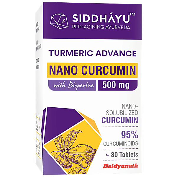 Buy Siddahyu Turmeric Advance Tablet Nano Curcumin With Bioperine