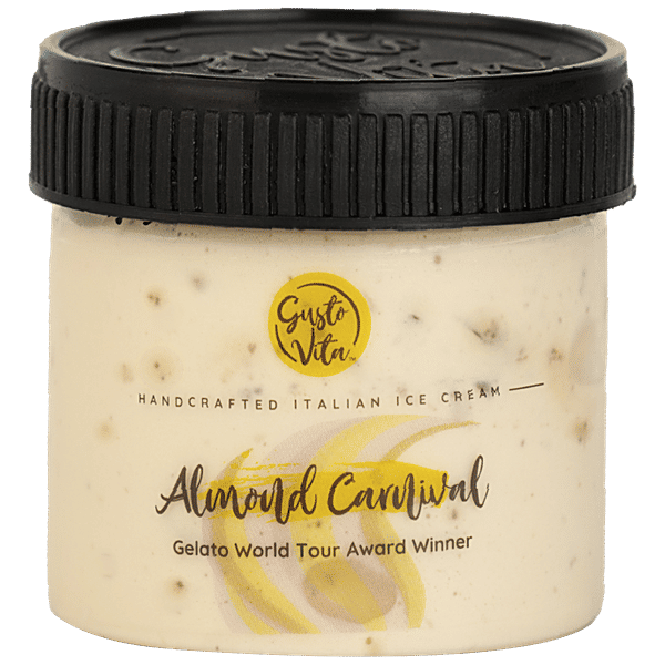 Buy GustoVita Handcrafted Italian Ice Cream Almond Carnival, Rich