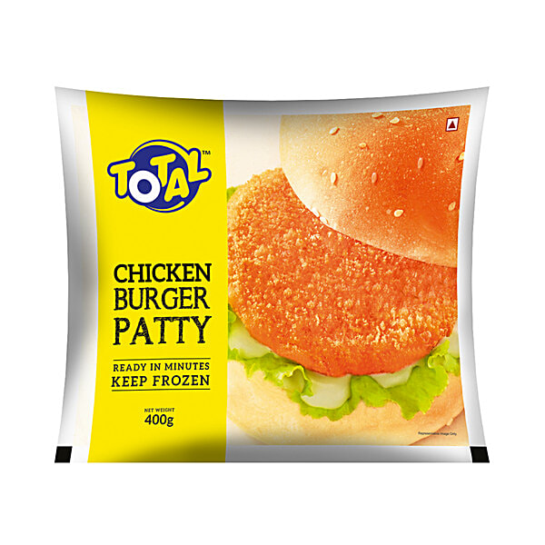 Buy Total Chicken Burger Patty Ready In Minutes, Frozen Online at
