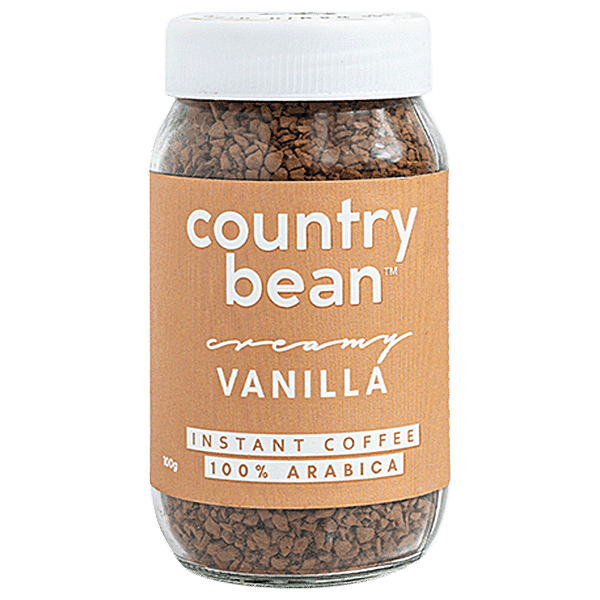 Buy Country Bean Flavoured Instant Coffee Vanilla, Bold Flavour, 100