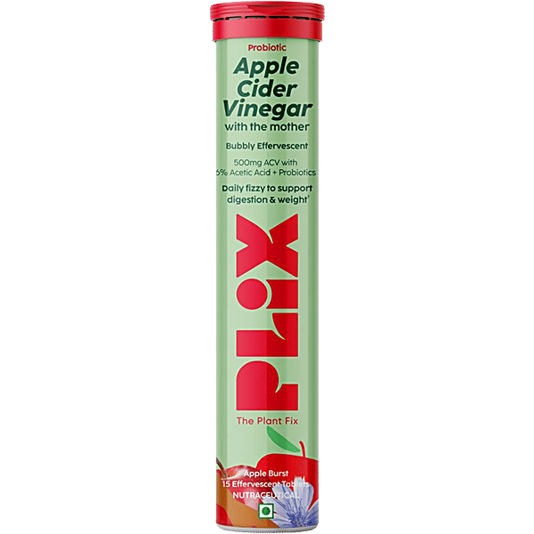 Buy PLIX Probiotics + Apple Cider Vinegar Effervescent Tablets