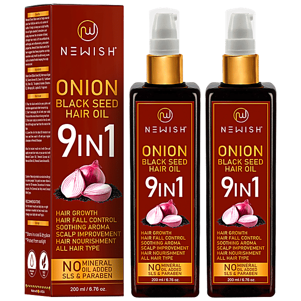 Buy Newish Hair Oil With Onion, For Hair Growth, Anti Hairfall