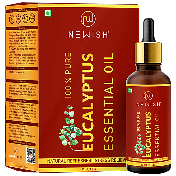 Buy Newish Eucalyptus Oil For Cold & Cough, Steam Inhalation
