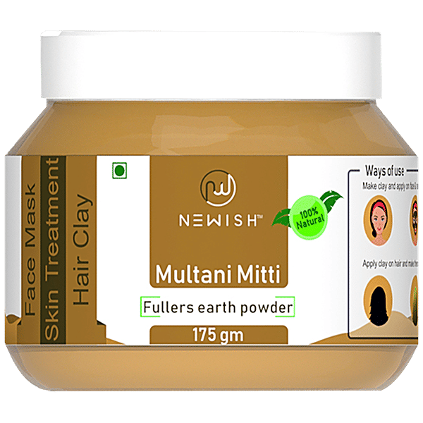 Buy Newish Fullers Earth/Multani Mitti Powder Organic, For Instant
