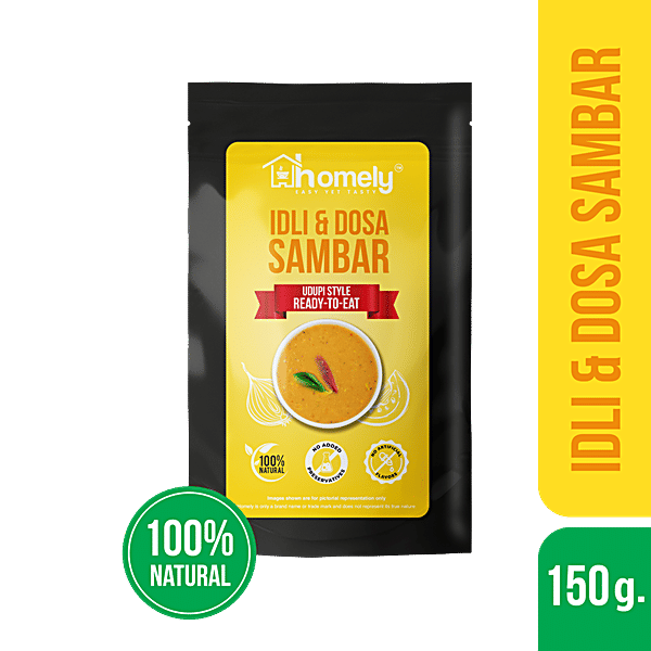 Buy Homely Idy/Dosa Sambar Udupi Style, Ready To Eat, No Artificial Colours Online at Best