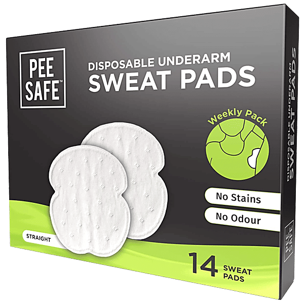 Buy Pee Safe Disposable Underarm Sweat Pads Straight, No Stains/Odour