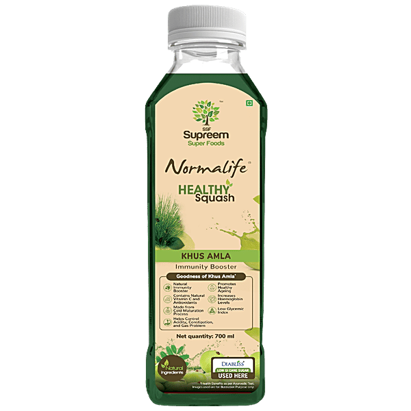 Buy Supreem Super Foods Normalife Healthy Squash Khus Amla, Immunity