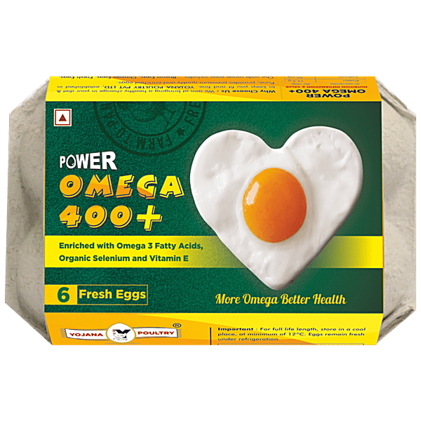 Buy Yojana Poultry Omega 400+ Eggs Enriched With Omega 3 Fatty Acids