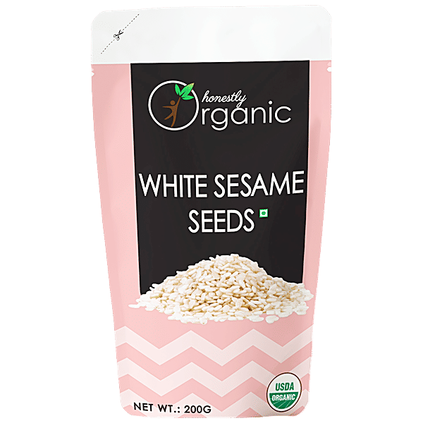 Buy Honestly Organic White Sesame Seeds Rich In Protein & Calcium