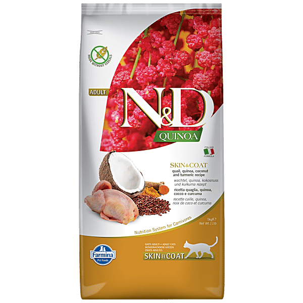 Buy FARMINA PET FOODS N&D Quinoa Cat Dry Food Skin & Coat, Grain Free