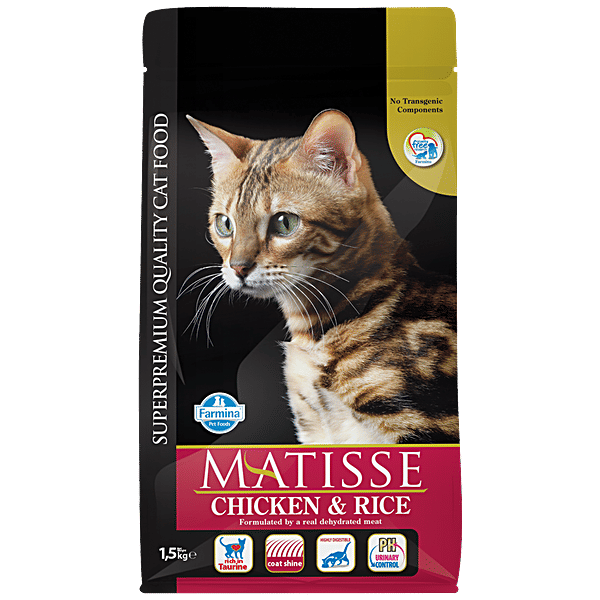 Buy FARMINA PET FOODS Chicken & Rice Cat Dry Food, Adult Online at
