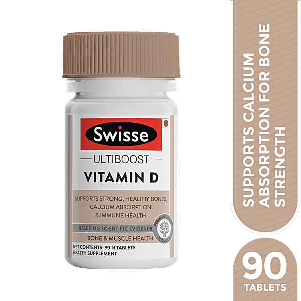 Buy Swisse Ultiboost Vitamin D Tablets, For Immunity, Bones & Muscle