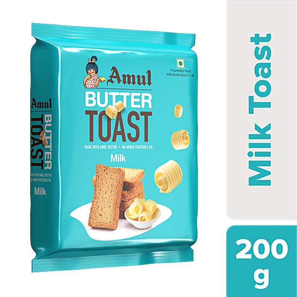 Buy Amul Butter Toast Milk Crunchy, Rich In Vitamins A & E Online at Best Price of Rs 40
